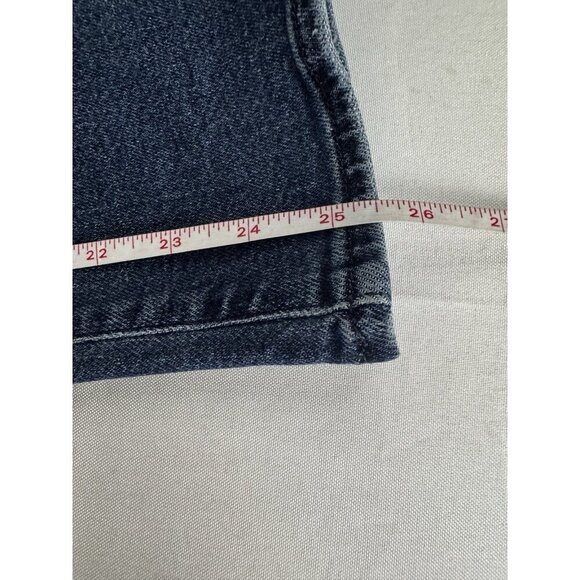 7 For All Mankind Womens 28 Cropped Jo Wide Leg Denim Jean Medium Wash Preppy HR - Picture 5 of 12